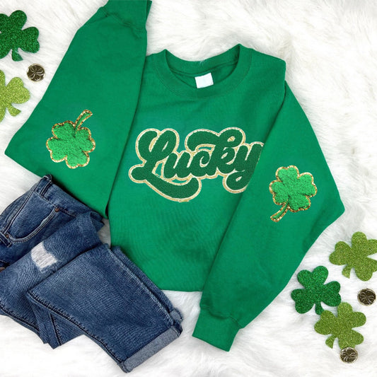 Fuzzy Patch Sweatshirt