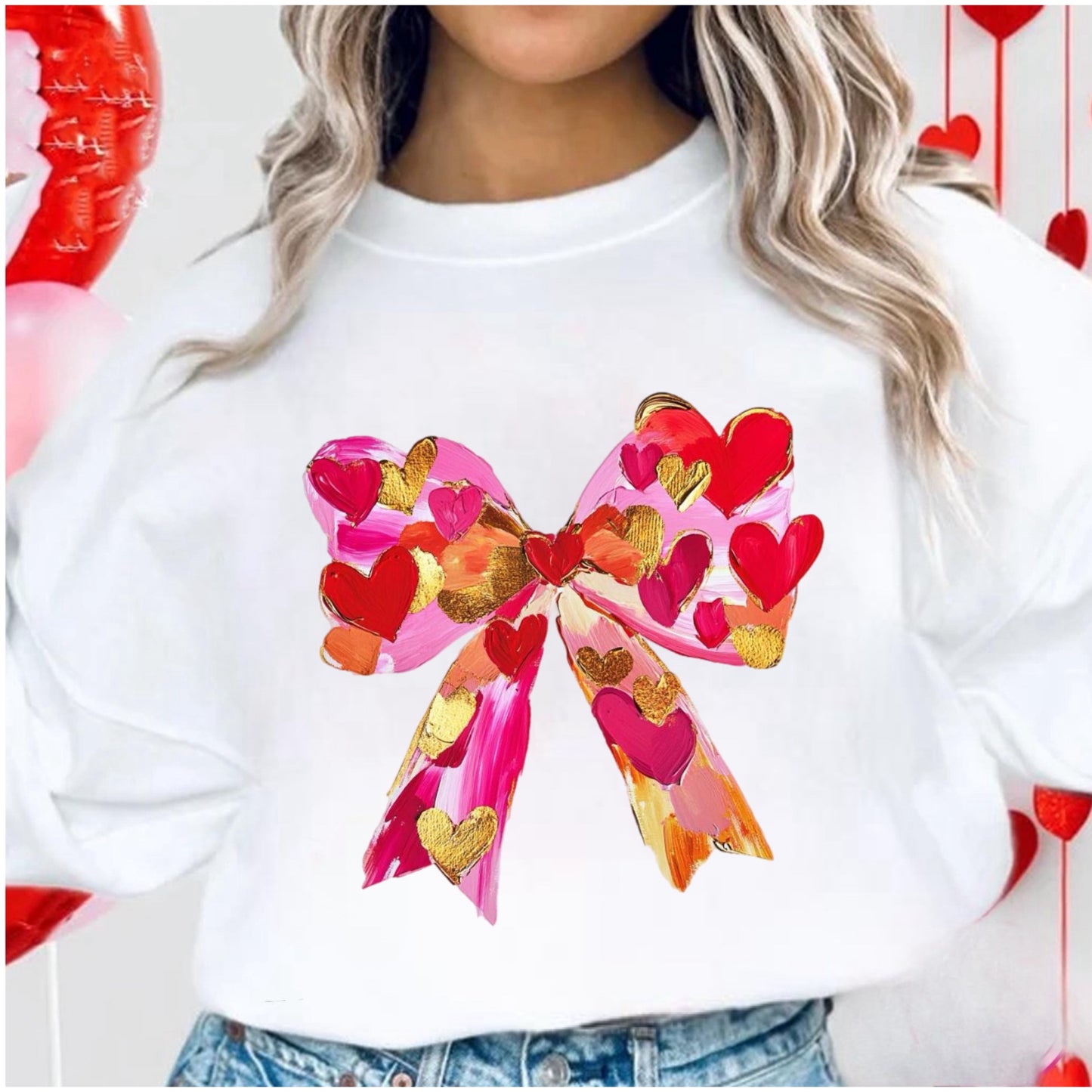 Bow + Hearts Crop